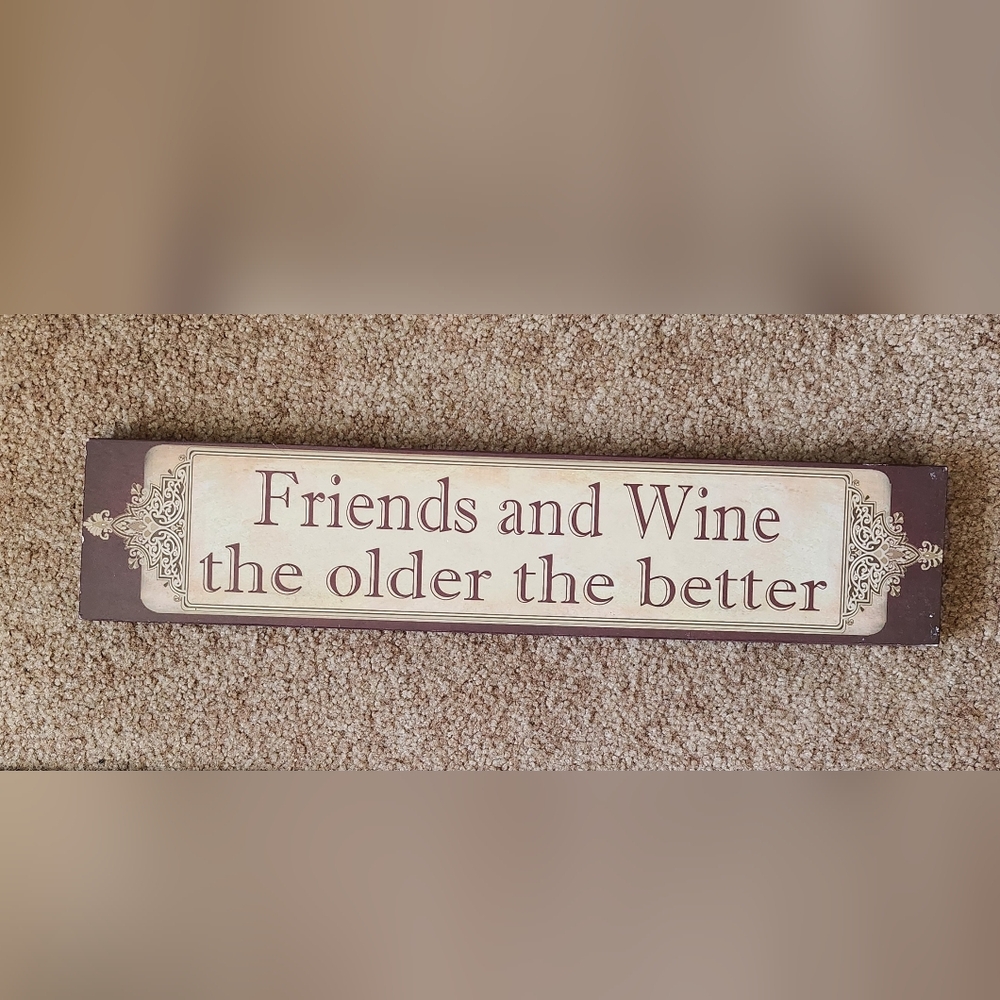 Primitive wooden sign